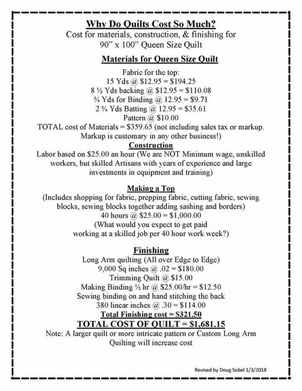 Why Are Quilts So Expensive? MyCreativeQuilts