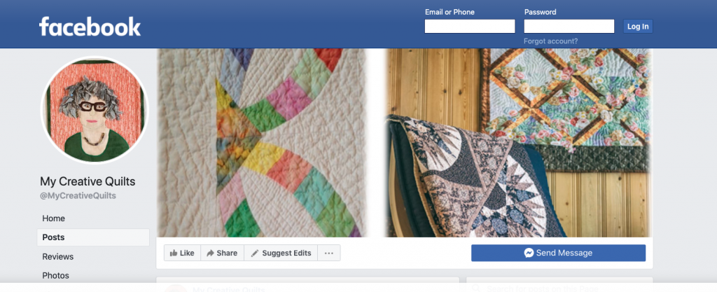 meeting other quilters can be made easier with facebook