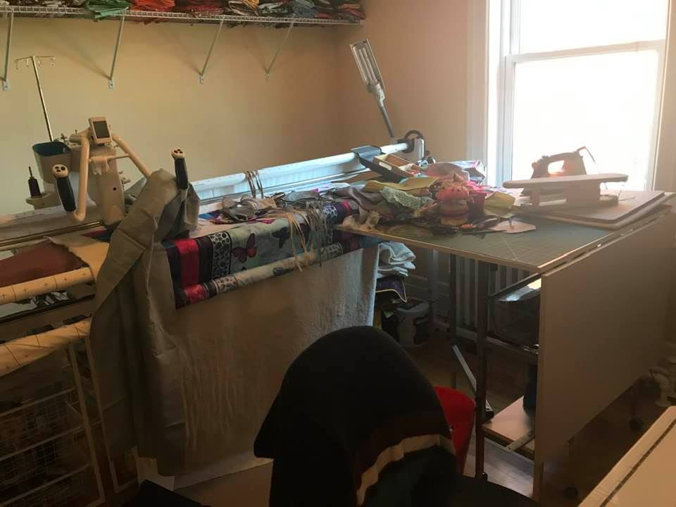 My messy sewing room
